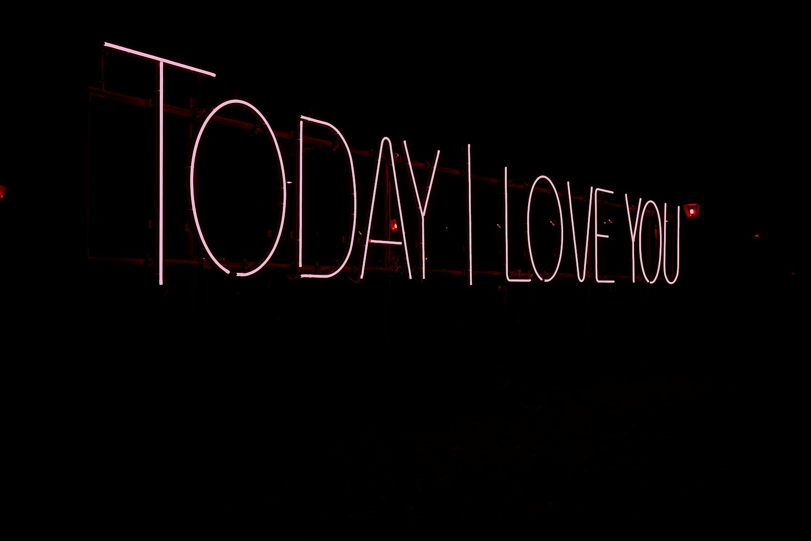 Today I Love You LED signage